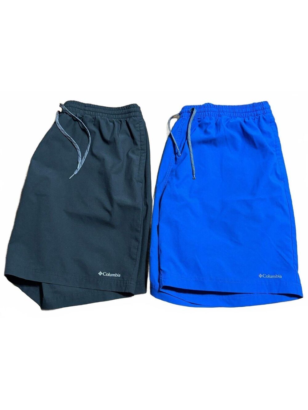 Columbia Mens Summertide Stretch Shorts 8" Lot of 2 XL Black Blue 1768831 Hiking